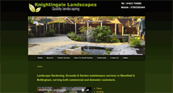 Desktop Screenshot of knightingale-landscapes.co.uk