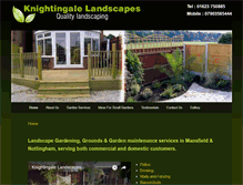 Tablet Screenshot of knightingale-landscapes.co.uk